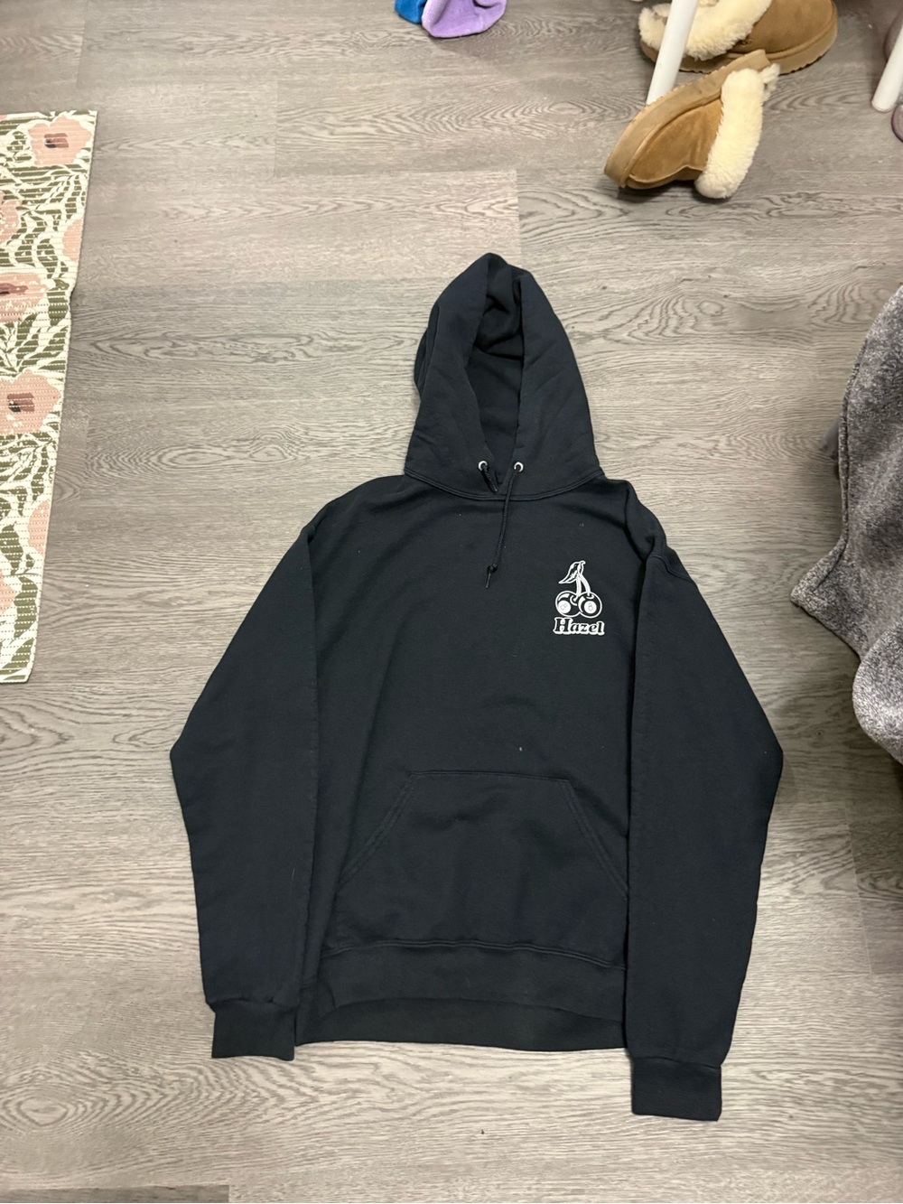Black Women's Graphic Hoodie Sweatshirt